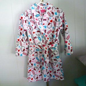 Sale! Hello Kitty Little Girls Plush Robe Size Small